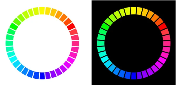 Два кольору кола — стоковий вектор