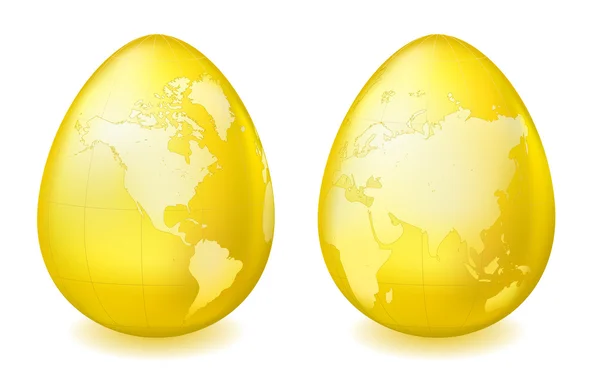 Χάρτης στα αυγά — Διανυσματικό Αρχείο