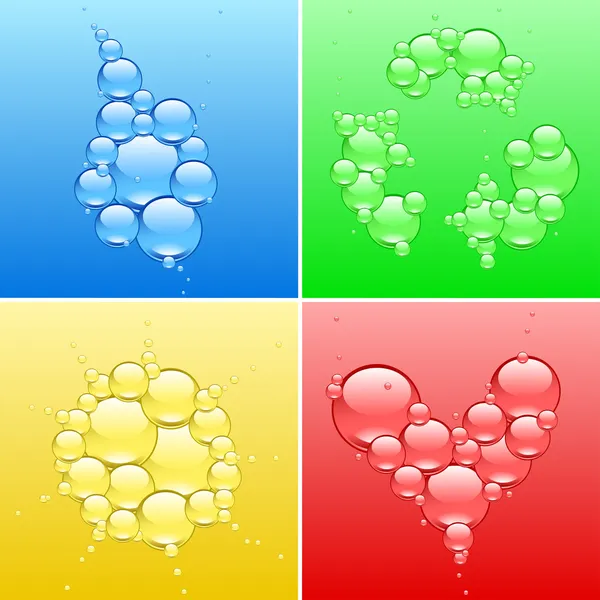 Fyra färger symbol — Stock vektor