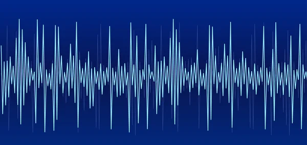 Blue sound graph — Stock Vector