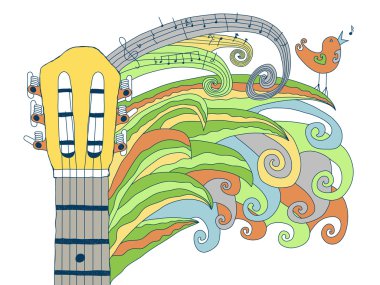 Acoustic guitar clipart