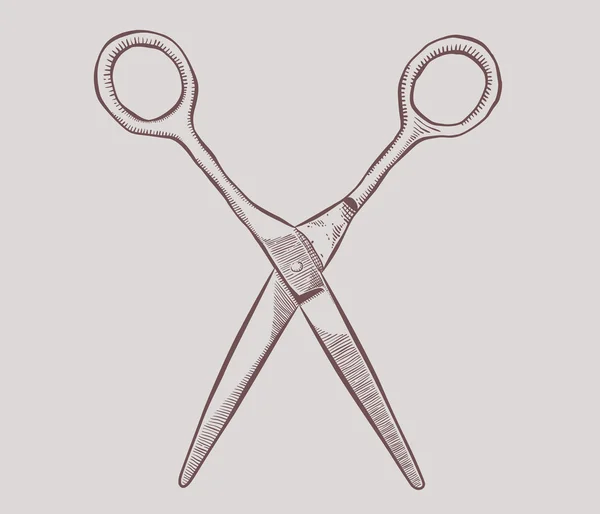 Vintage scissors — Stock Vector