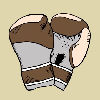 Cartoon boxing glove clipart