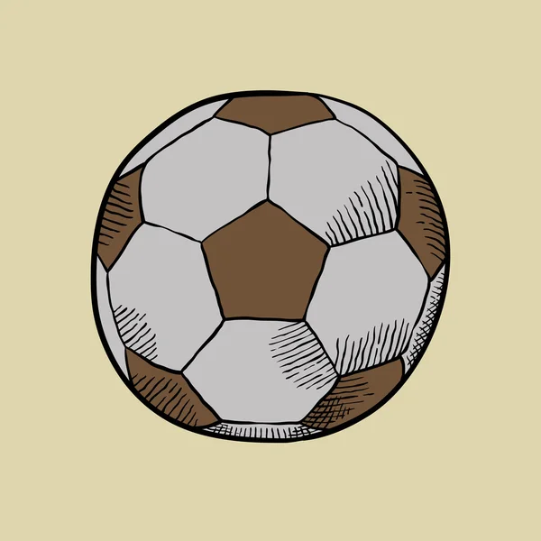 Винтажный футбольный мяч — стоковый вектор