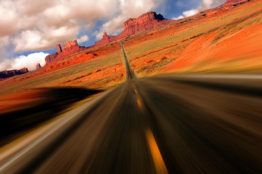 Dramatic Monument Valley Arizona Mile 13 clipart