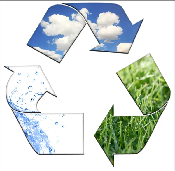 Recykling na utrzymanie środowiska cle — Zdjęcie stockowe