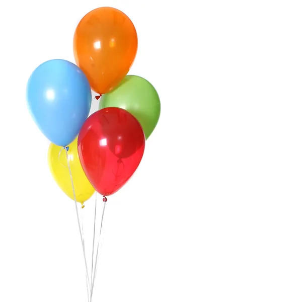 5 праздничных воздушных шаров — стоковое фото