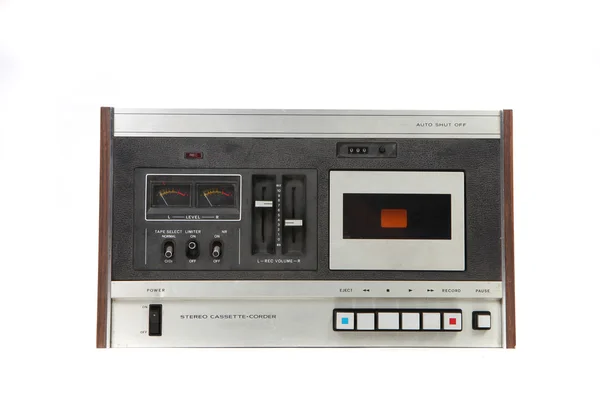Dispositivo de gravação de fita vintage cassete I — Fotografia de Stock