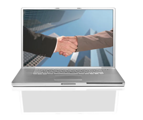 Two Business Men Shaking Hands — Stock Photo, Image