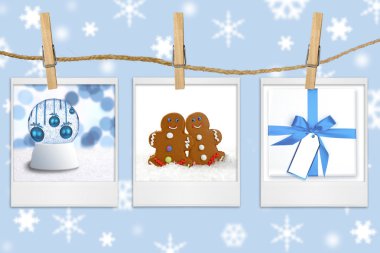 Seasonal Holiday Images Hanging From a R clipart