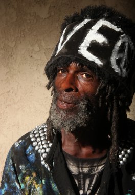 Portrait of a Transient Homeless Africa clipart