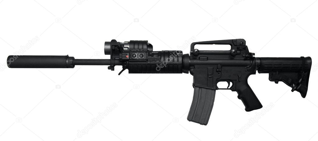 AR-15 Assault rifle side view