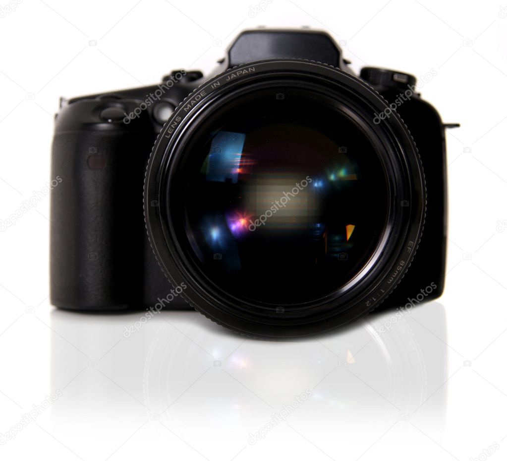 DSLR Camera on White Background — Stock Photo © tobkatrina #2204543