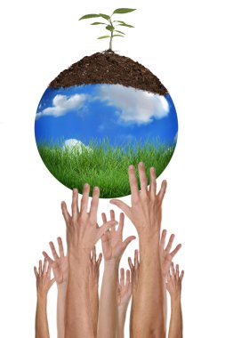 Protecting The Environment Together is P clipart