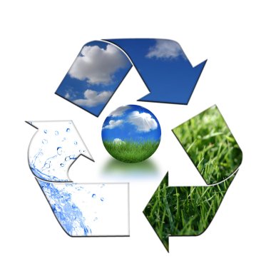 Keeping the Environment Clean With Recyc clipart