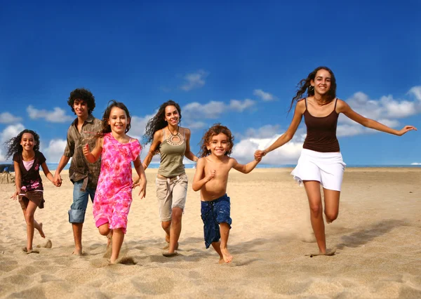 Running Children on the Beach — Stock Photo, Image