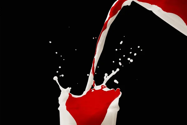 Blood and milk cocktail — Stock Photo, Image