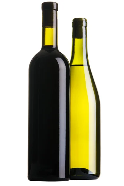 Duas garrafas de vinho — Fotografia de Stock
