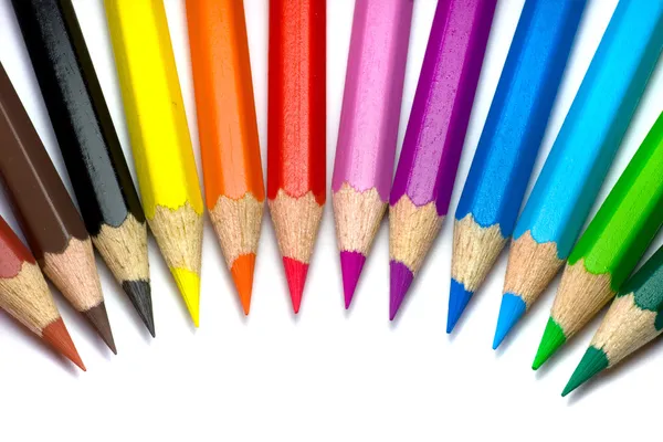 Lápices de colores Imágenes de stock libres de derechos