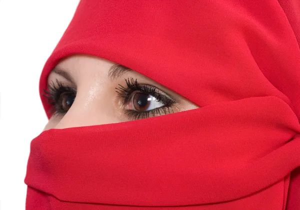 Woman with veil — Stock Photo, Image