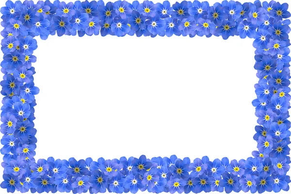 Forget-me-not frame — Stock Photo, Image