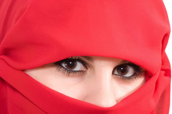Woman with veil — Stock Photo, Image