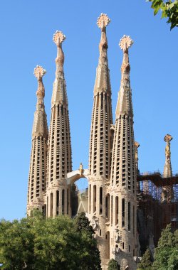 Sagrada Familia towers clipart