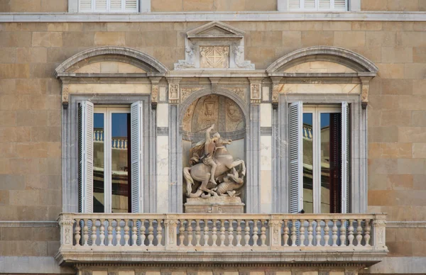Fachada de Palau de la Generalitat de Cat — Fotografia de Stock