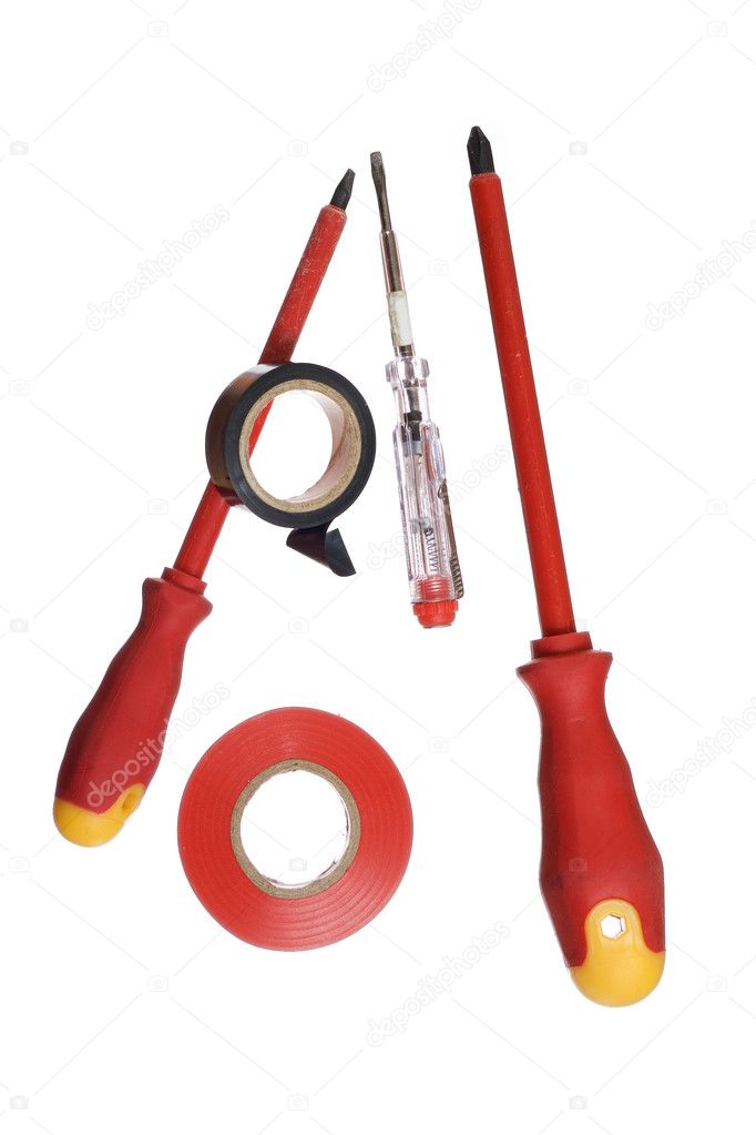 Set of electician tools