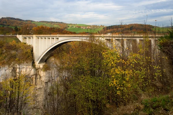 stock image Alpine bridge