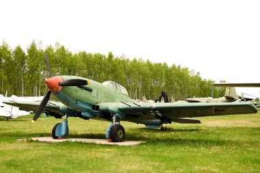 Soviet combat plane Il-10 clipart