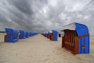 Beach chairs clipart