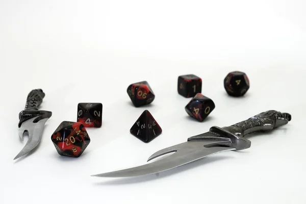 Multisided dice for gaming Stock Photo