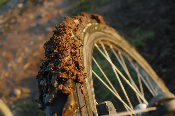 Muddy wheel — Stock Photo, Image