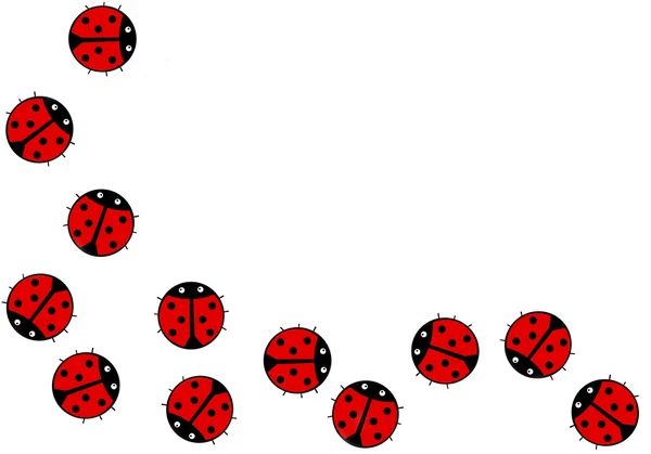 Ladybugs arka plan — Stok fotoğraf