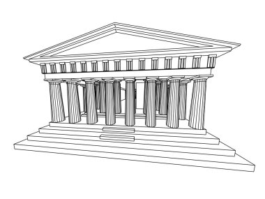 Parthenon clipart