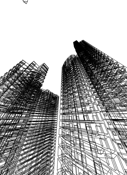 Ciudad 3D — Foto de Stock