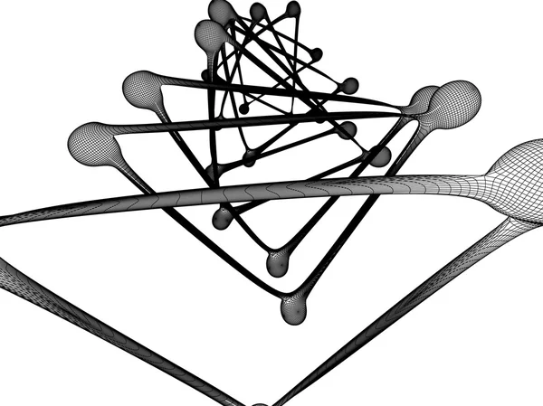 Estrutura do átomo — Fotografia de Stock