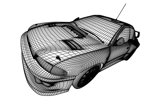 3D αυτοκίνητο — Φωτογραφία Αρχείου