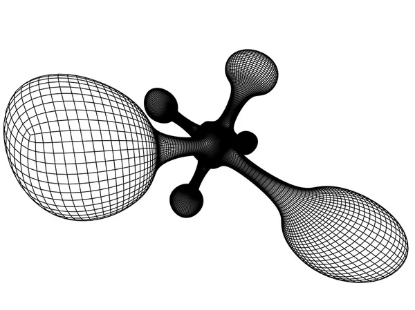 Структура атома — стоковое фото