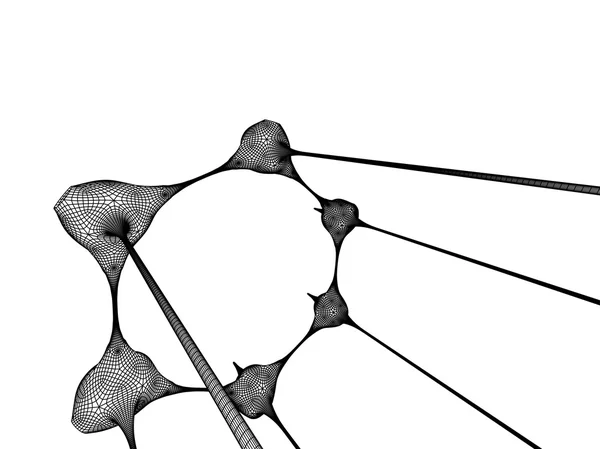 Структура атома — стоковое фото