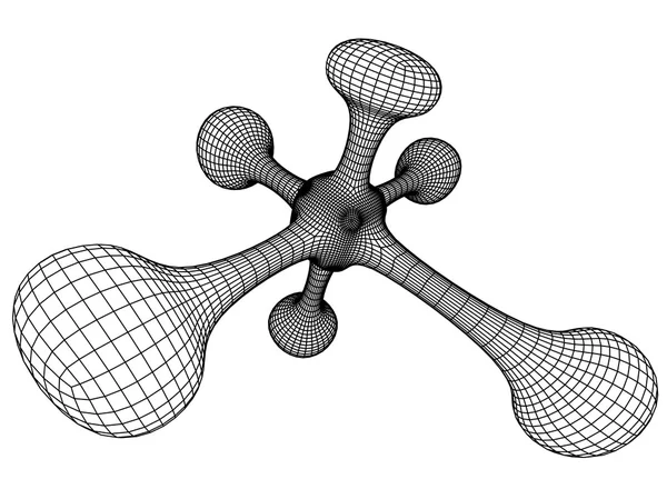 原子的结构 — 图库照片