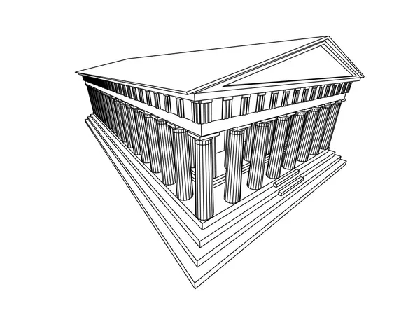 Partenón — Vector de stock