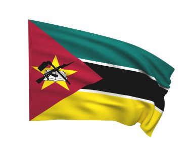 Flag of mozambique clipart