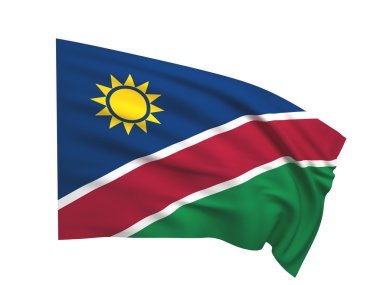 Flag of namibia clipart