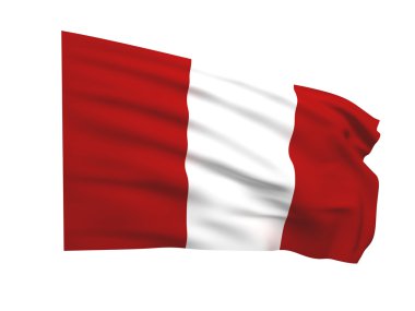 Flag of peru clipart