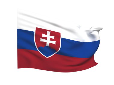 Flag of slovakia clipart