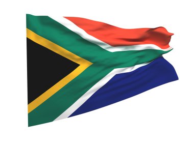 Flag of south africa clipart