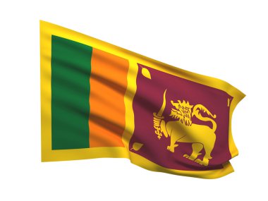 Flag of sri lanka clipart