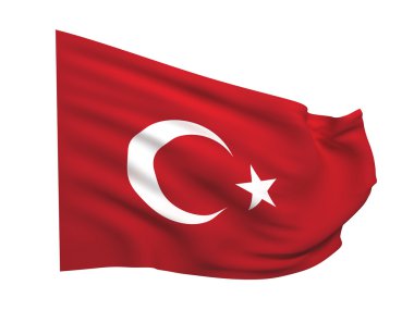 Flag of turkey clipart